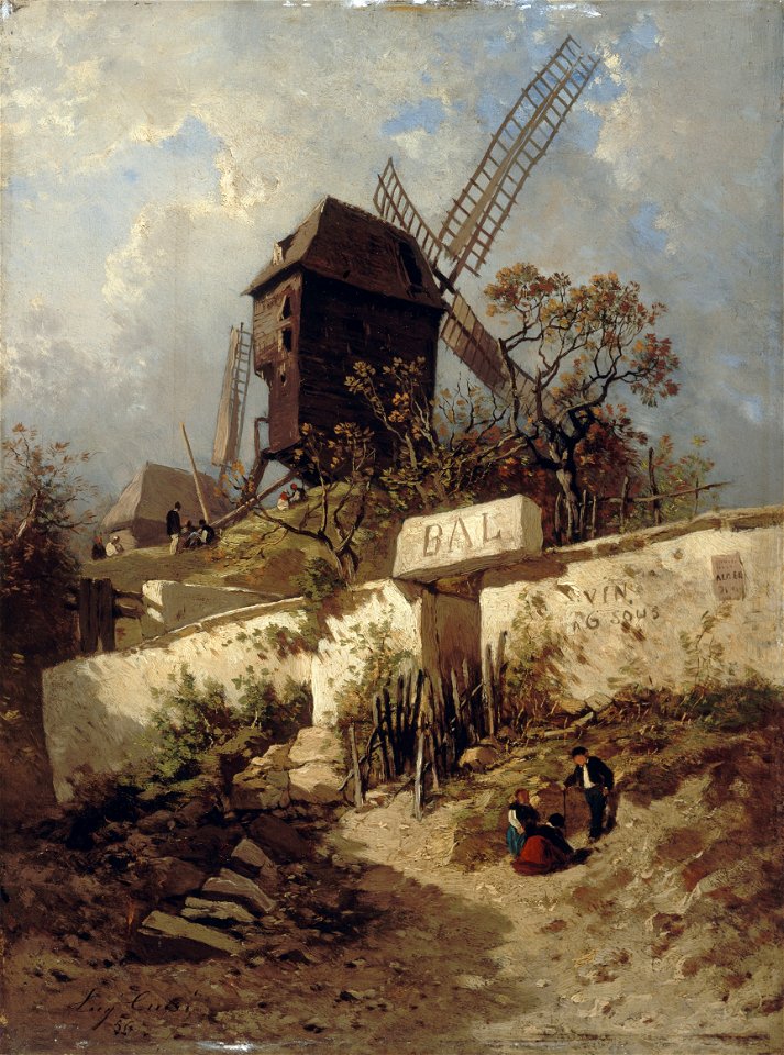 Eugène Ciceri - Le Moulin de la Galette à Montmartre - P1252 - Musée Carnavalet