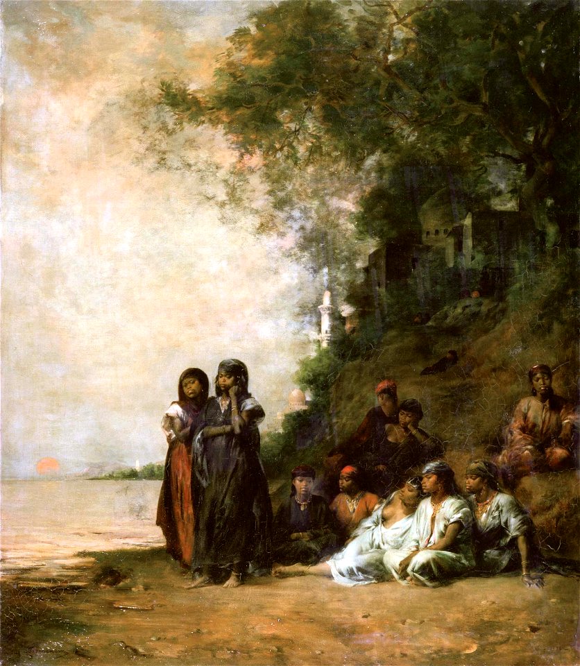 Eugène Fromentin - Souvenir d'Ezneh, Haute-Égypte - Orsay RF 515