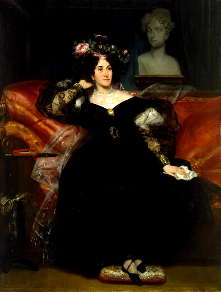 Eugène Devéria - Portrait of Mme. Jule-Antoine Droz - Google Art Project