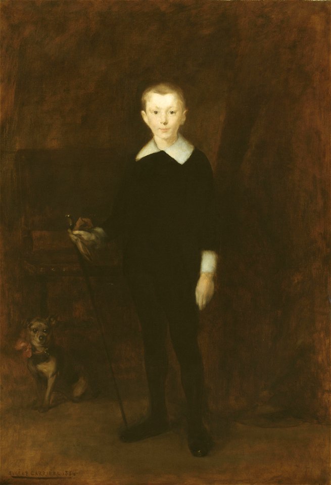 Eugène Carrière - Portrait of a Boy - 1956.341 - Art Institute of Chicago