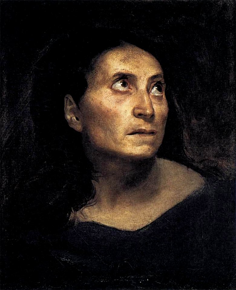 Eugène Delacroix - A Mad Woman - WGA06160