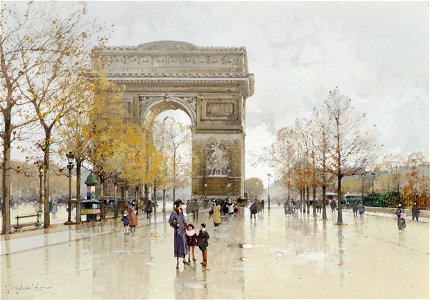 Eugène Galien-Laloue Paris Arc de Triomphe 2