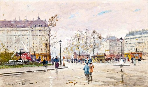 Eugène Galien-Laloue Paris Boulevard Parisien 2