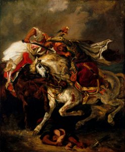 Eugène Delacroix - Combat du Giaour et du Pacha (1835)