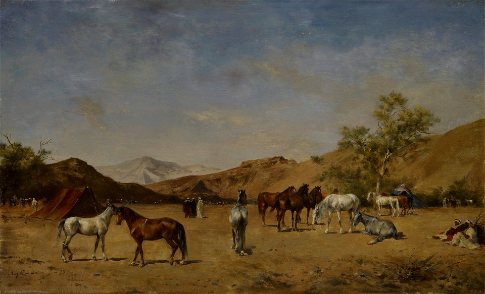 Eugène Fromentin - An Arabian Camp - 61.36.11 - Minneapolis Institute of Arts