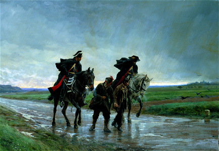 Eugène Girardet, Les Gendarmes, 1884. Free illustration for personal and commercial use.