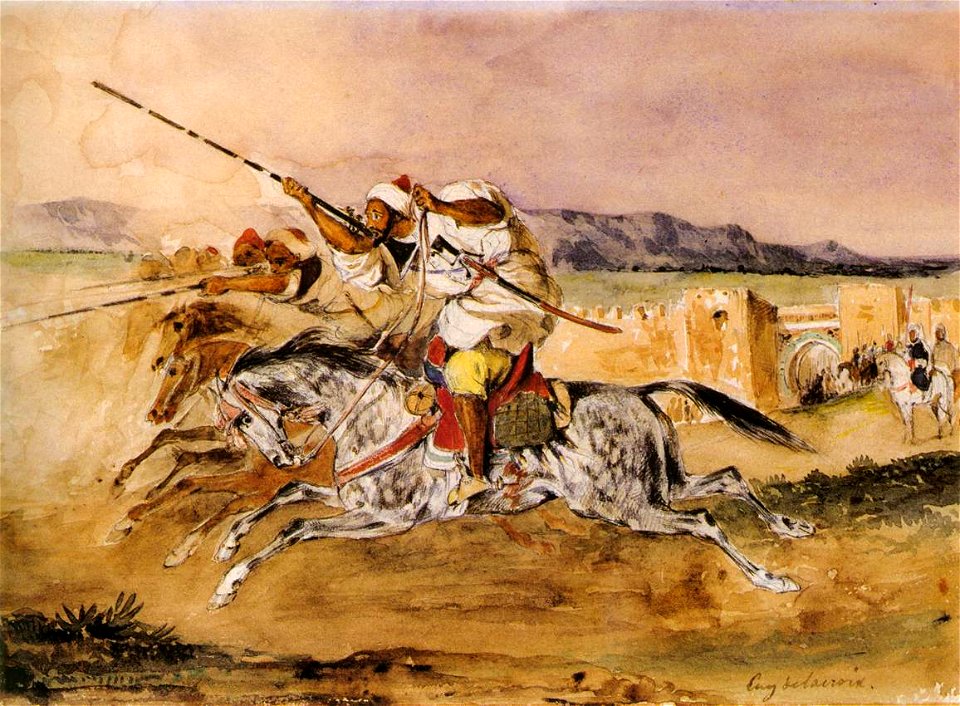 Eugène Delacroix - Arab Fantasia - WGA6237