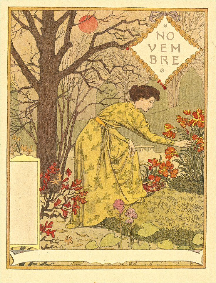 Eugène Grasset - Les Mois, 1896 - Novembre