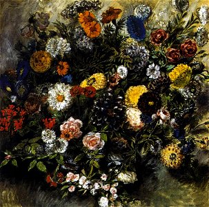 Eugène Delacroix - Bouquet of Flowers - WGA06241