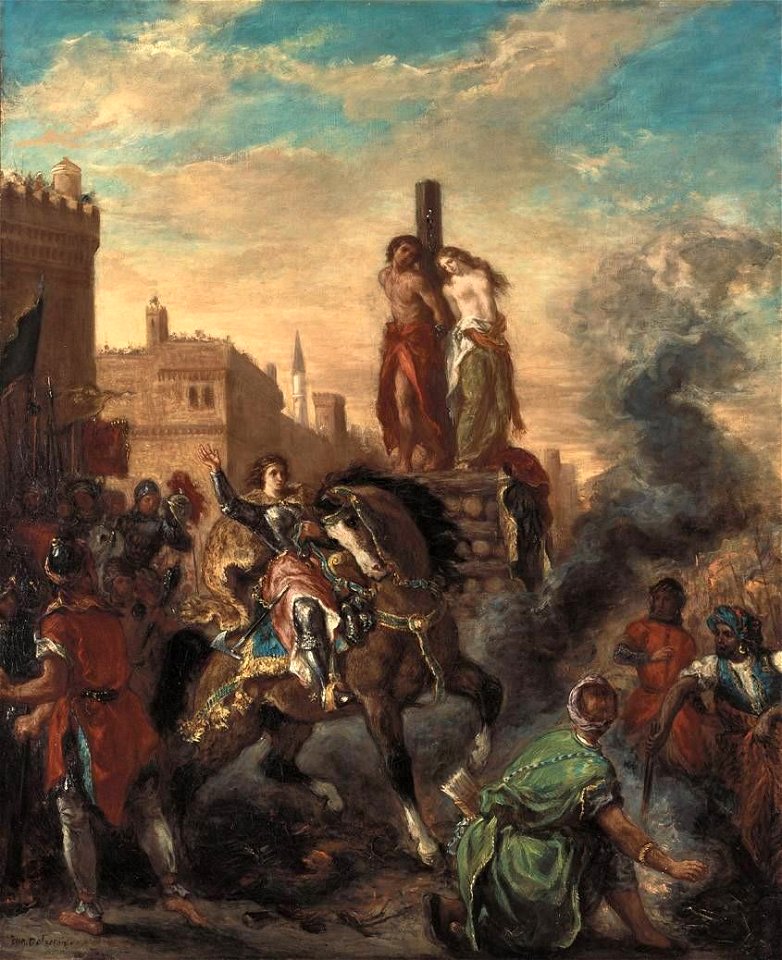 Eugène Delacroix - Clorinde befreit Olindo und Sophronia - 13165 - Bavarian State Painting Collections