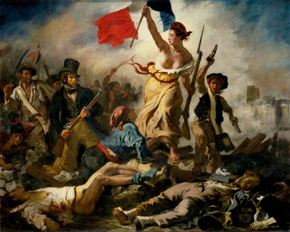 Eugène Delacroix - Le 28 Juillet. La Liberté guidant le peuple