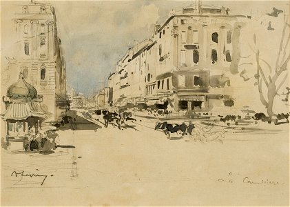 Eugène Galien-Laloue Marseille La Canebière