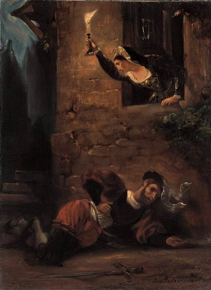 Eugène Delacroix - Der sterbende Valentin - 14248 - Bavarian State Painting Collections