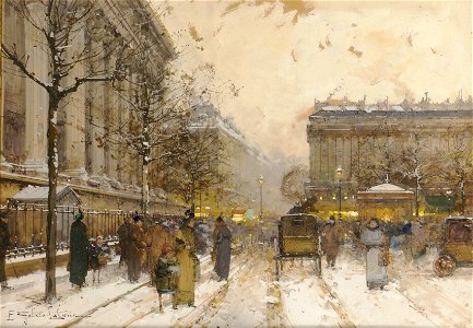 Eugène Galien-Laloue Paris Place de la Madeleine 3