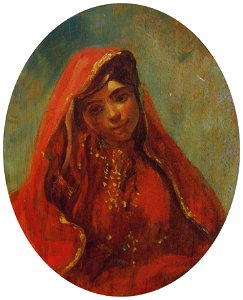 Eugène Delacroix - Halbfigur einer Marokkanerin - 4437 - Österreichische Galerie Belvedere