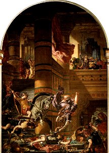 Eugène Delacroix - Heliodoros Driven from the Temple - WGA06222 (cropped)
