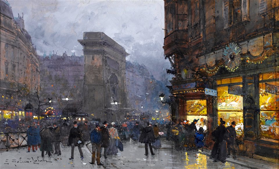 Eugène Galien-Laloue Paris Porte Saint-Denis 8