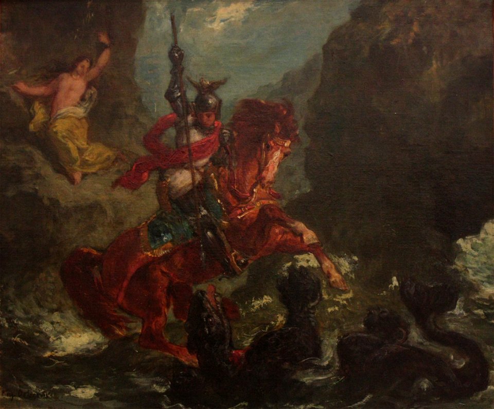 Eugène Delacroix - Roger délivrant Angélique (cropped)