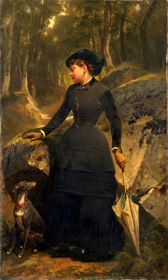 Eugène Giraud - Marie Giraud, fille du peintre Charles Giraud, nièce d'Eugène Giraud - P1632 - Musée Carnavalet