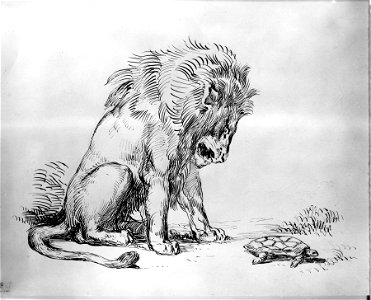 Eugène Delacroix - Lion and Tortoise - Walters 371220