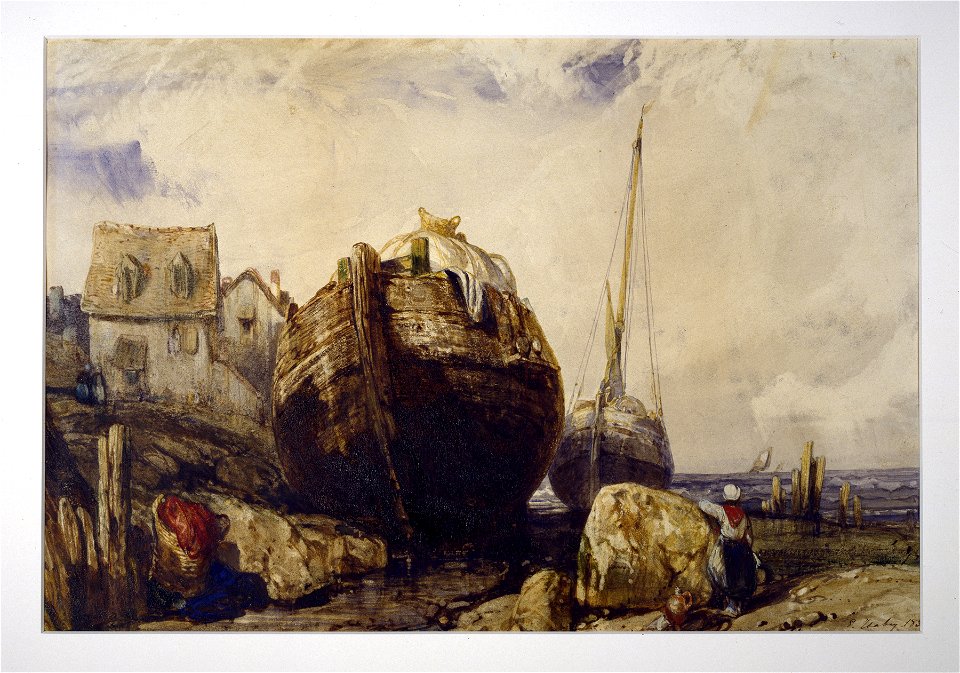 Eugène Isabey - Fishing Boats - Walters 37889