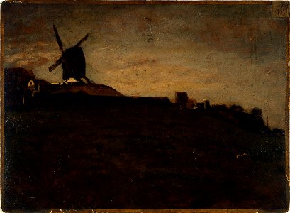 Eugène Lavieille - Vue de Montmartre, vers 1848 (P916-2) - P916-2 - Musée Carnavalet