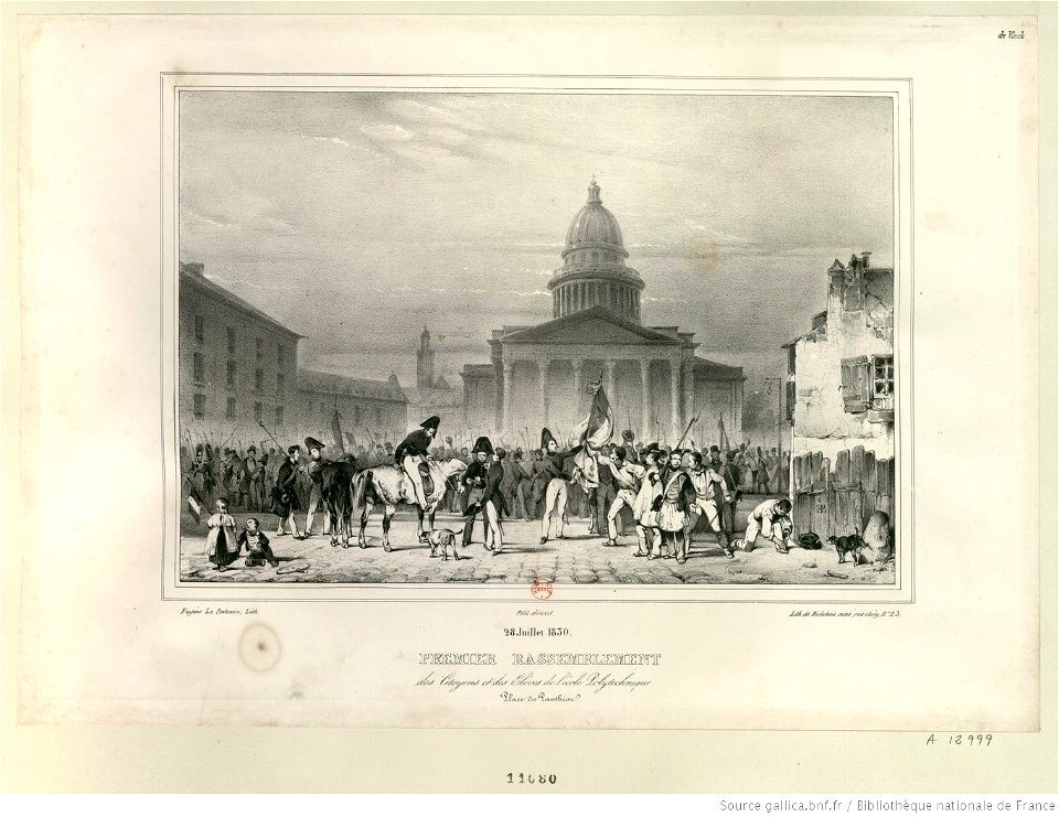 Eugène Lepoittevin, 28 Juillet 1830 lithograph