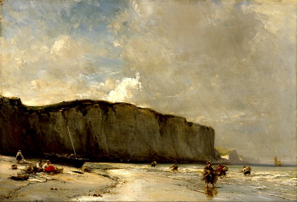 Eugène Isabey - View Along the Norman Coast - Google Art Project