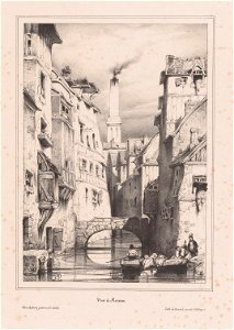 Eugène Lepoittevin, View of a canal in Rouen, 1832-1840, Rijksmuseum