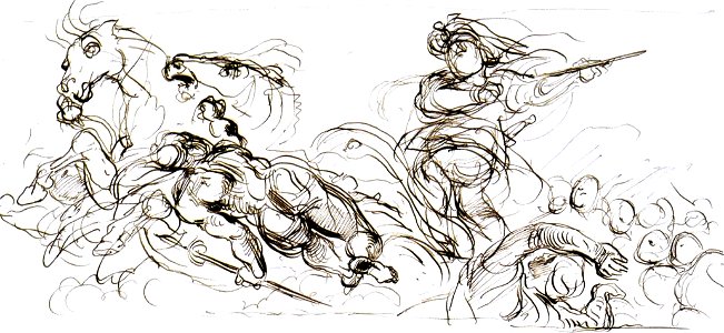 Eugène Delacroix - Study for the War coffer - WGA06247