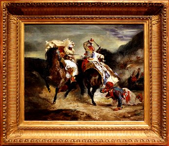 Eugène delacroix, il combattimento di giaour e hassan, 1826, 01