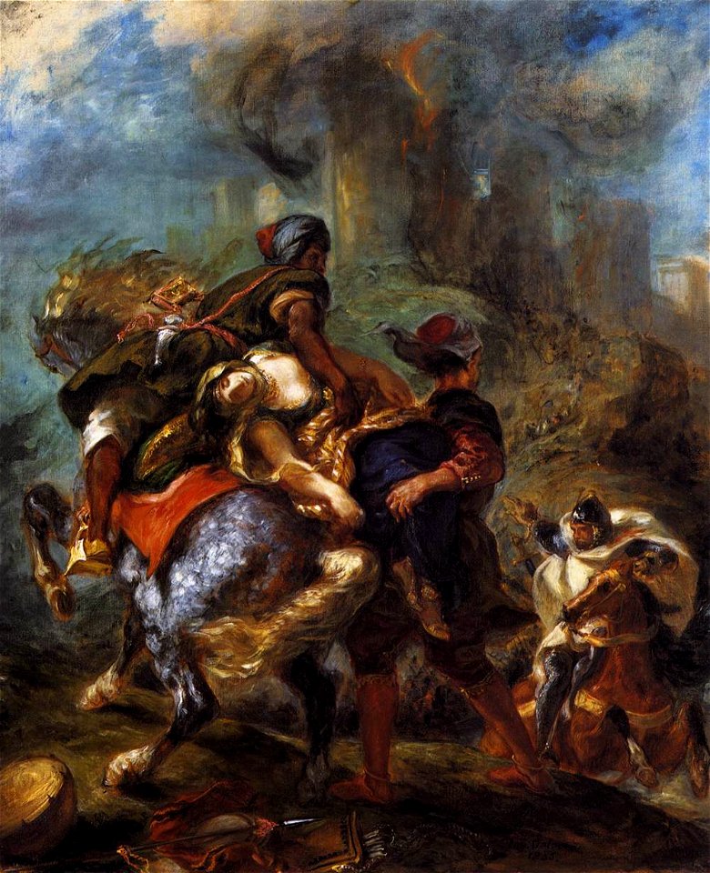 Eugène Delacroix - The Abduction of Rebecca - WGA6209