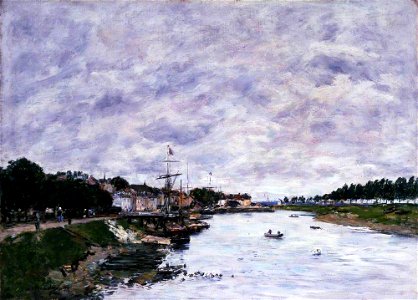 Eugène Louis Boudin (1824-1898) - Saint-Valery-sur-Somme, France - ABDAG002293 - Aberdeen Art Gallery