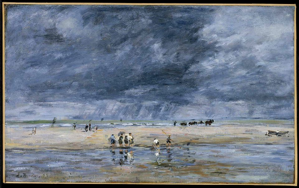 Eugène Louis Boudin - Figures on the Beach - 1993.32 - Museum of Fine Arts