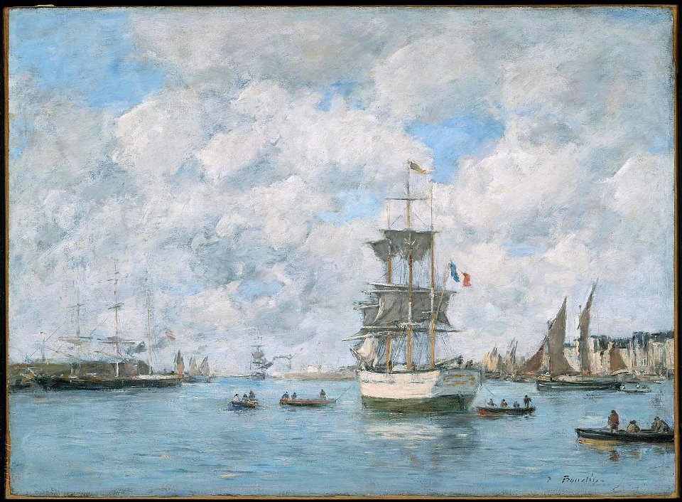 Eugène Louis Boudin - Port of Le Havre - RES.27.90 - Museum of Fine Arts