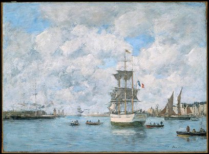 Eugène Louis Boudin - Port of Le Havre - RES.27.90 - Museum of Fine Arts