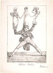 Eugène Delacroix, Théâtre Italien (Italian Theater), 1821