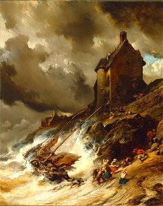 Eugène Louis Gabriel Isabey - The Wreck - 07.14 - Detroit Institute of Arts