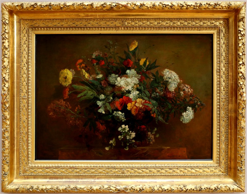 Eugène delacroix, bouquet di fiori di campo, 1850 ca