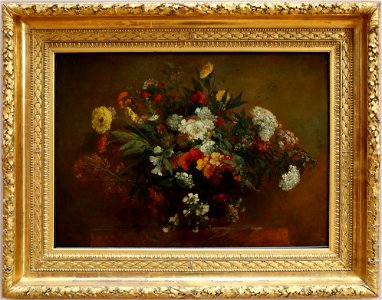 Eugène delacroix, bouquet di fiori di campo, 1850 ca. Free illustration for personal and commercial use.