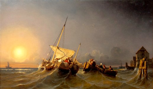 Eugène Lepoittevin 1835 Le retour des pêcheurs