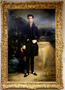 Eugène delacroix, ritratto di louis-auguste schwiter, 1826-30