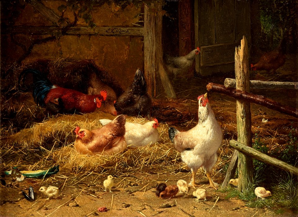 Eugène Rémy Maes Chicken