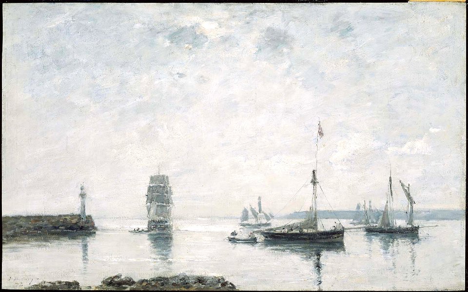 Eugène Louis Boudin - Harbor Entrance - 19.98 - Museum of Fine Arts
