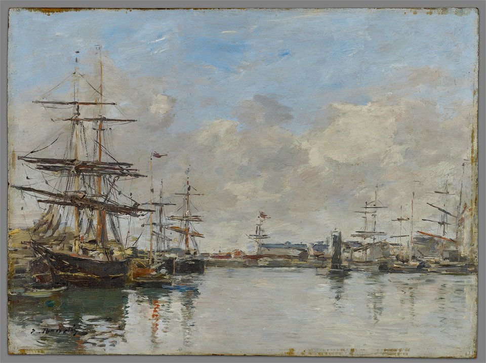 Eugène Louis Boudin - The Harbor of Le Havre - 1938.25 - Yale ...