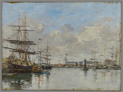 Eugène Louis Boudin - The Harbor of Le Havre - 1938.25 - Yale University Art Gallery