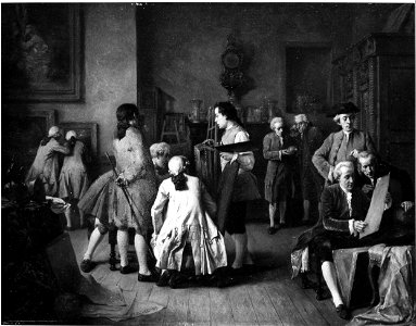 Eugène Fichel - Het bezoek bij een schilder - SA 1994 - Amsterdam Museum