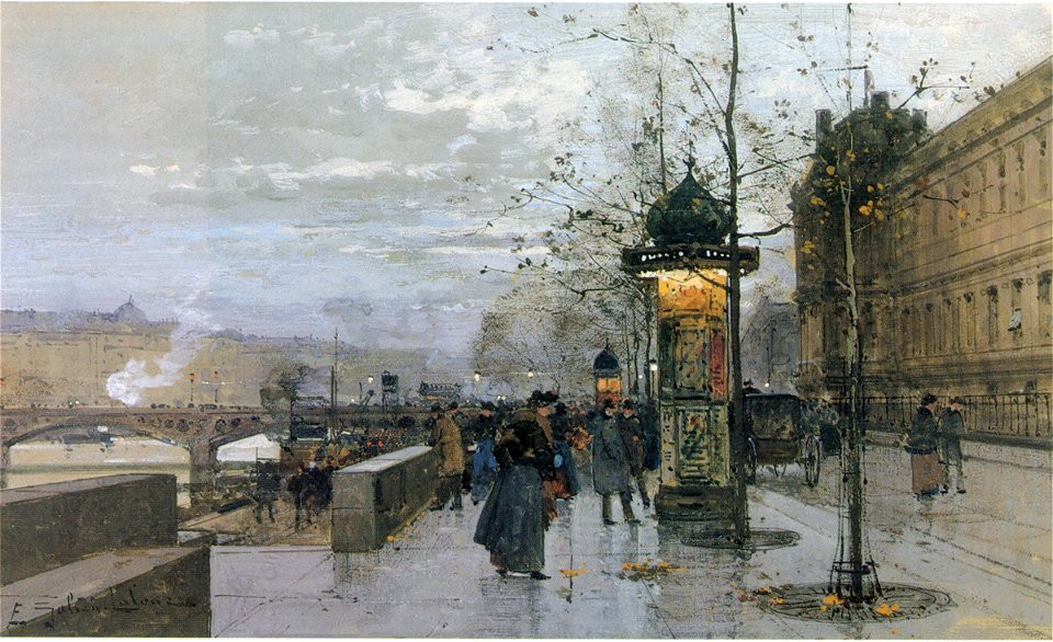 Eugène Galien-Laloue - quai Paris