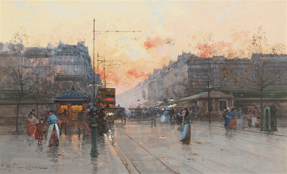 Eugène Galien-Laloue Paris Porte de Chatillon