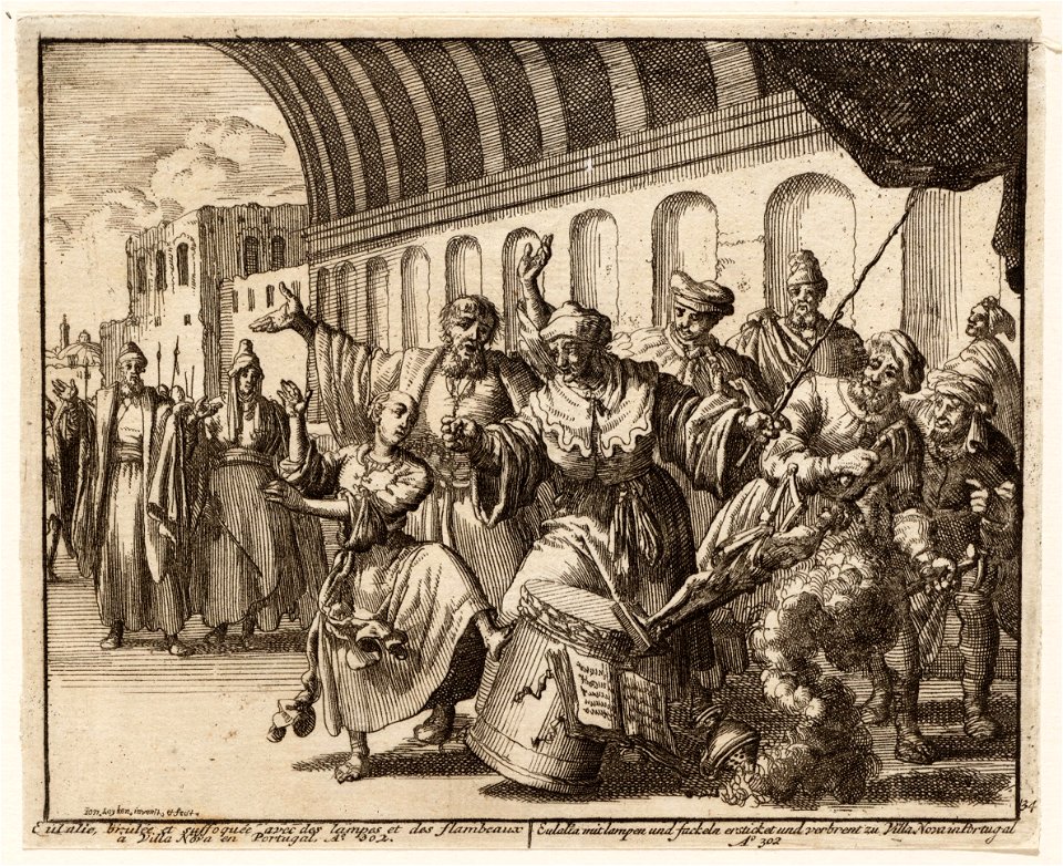 Eulalia schopt een heidens altaar om, objectnr A 41873